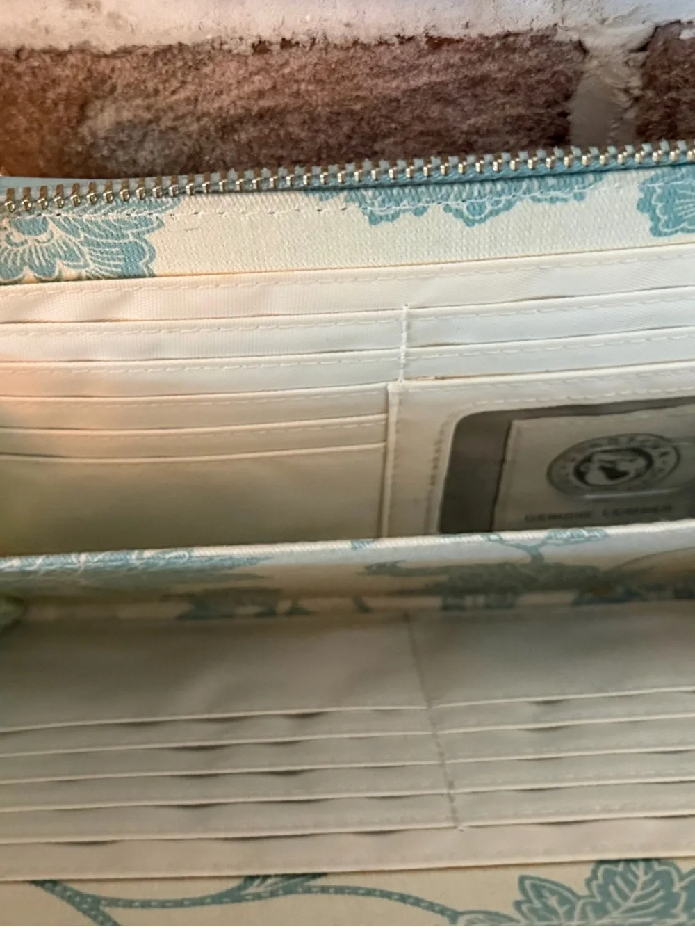 Spartina 449 Mint Green Straw-Trim Crossbody Wallet Bag